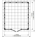 Abri de jardin en PVC 11,2m² UTILITY gris vert et blanc Grosfillex