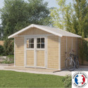 Abri de jardin en PVC 7,5m² DECO sherwood Grosfillex