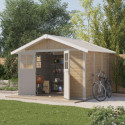 Abri de jardin en PVC 7,5m² DECO sherwood Grosfillex