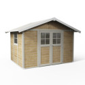 Abri de jardin en PVC 7,5m² DECO sherwood Grosfillex