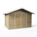 Abri de jardin en PVC 7,5m² DECO sherwood Grosfillex