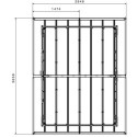 Abri de jardin en PVC 7,5m² DECO sherwood Grosfillex
