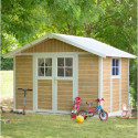 Abri de jardin en PVC 7,5m² DECO sherwood Grosfillex