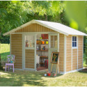 Abri de jardin en PVC 7,5m² DECO sherwood Grosfillex