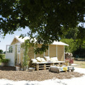 Abri de jardin en PVC 11,2m² DECO sherwood Grosfillex