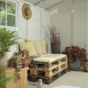 Abri de jardin en PVC 11,2m² DECO sherwood Grosfillex