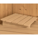 Sauna traditionnel d'angle SIIRIN 4 à 5 places 68mm avec couronne et porte classique KARIBU