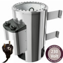 Poêle électrique sauna 3,6KW Plug  Play avec commande intégrée et 18kg pierres - Karibu - Acier inoxydable