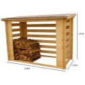 Bucher mural en bois massif certifié traité autoclave - Habrita