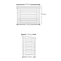 Bucher mural en bois massif certifié traité autoclave - Habrita
