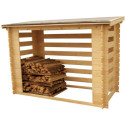 Bucher mural en bois massif certifié traité autoclave - Habrita