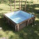 Piscine béton carrée NATURALIS - 3,24x3,24x1,28m