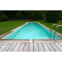Piscine bois rectangulaire 350x1550cm LINEA toute équipée UBBINK