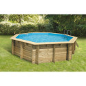 Piscine bois octogonale Diam 510cm OCEA toute équipée UBBIN