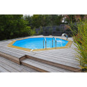 Piscine bois octogonale Diam 580cm OCEA toute équipée UBBINK