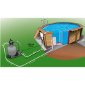 Piscine bois octogonale Diam 580cm OCEA toute équipée UBBINK