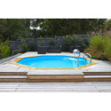 Piscine bois octogonale Diam 580cm OCEA toute équipée UBBINK