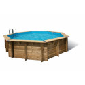 Piscine bois octogonale Diam 580cm OCEA toute équipée UBBINK