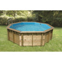 Piscine bois octogonale Diam 580cm OCEA toute équipée UBBINK