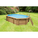 Piscine bois octogonale avec IPN 300x490cm SUNWATER toute équipée UBBINK