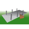 Piscine bois octogonale allongée 400x610cm AZURA toute équipée UBBINK