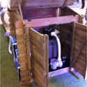 Coffre de filtration en bois traité 117x120x104cm Ubbink