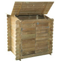 Coffre de filtration en bois traité 117x120x104cm Ubbink