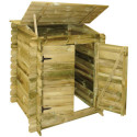 Coffre de filtration en bois traité 117x120x104cm Ubbink