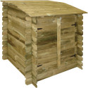 Coffre de filtration en bois traité 117x120x104cm Ubbink
