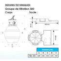 Groupe de filtration à sable 2,5m3/h PoolFilterSet 300 Ubbink