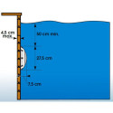 Spot halogène 100W pour piscine - kit complet - Ubbink