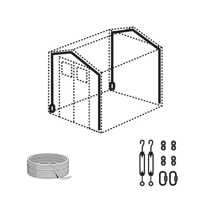 Kit d'ancrage pour abri Grosfillex