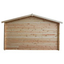 Abri de jardin en bois massif 12m² PLUS - madriers 28mm Gardy Shelter