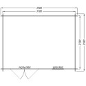Abri en bois massif 12m² PLUS 28mm traité teinté marron Gardy Shelter