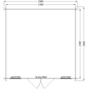 Abri de jardin en bois massif 16m² PLUS - madriers 28mm Gardy Shelter