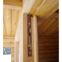 Abri en bois massif 19,8m² PLUS 40mm traité teinté marron Gardy Shelter
