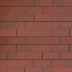 Shingles rectangulaire rouge foncé 3m²