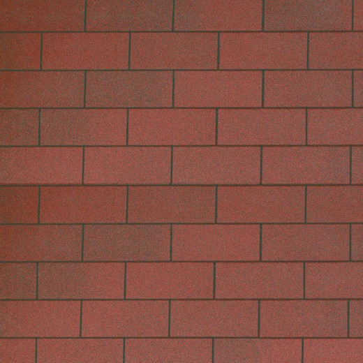 Shingles rectangulaire rouge foncé 3m²