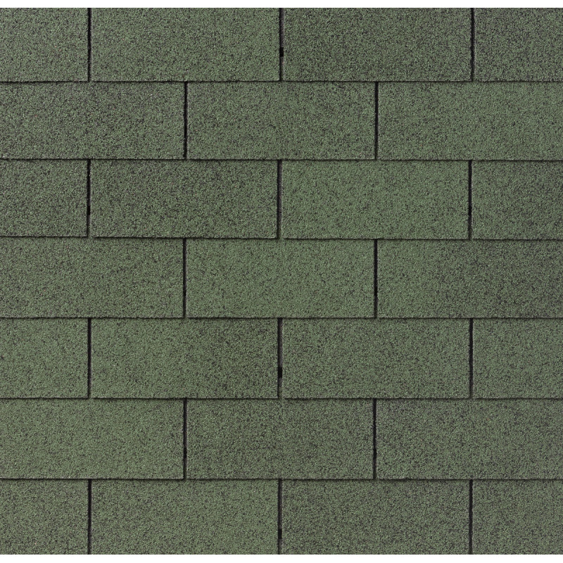 Shingles rectangulaires vert foncé - paquets de 3m²