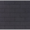 Shingles rectangulaires noir - paquets de 3m²