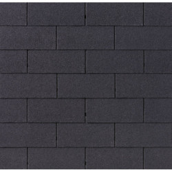 Shingles rectangulaires noir - paquets de 3m²