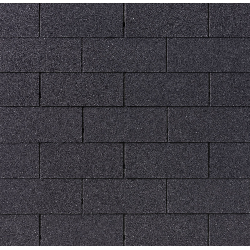 Shingles rectangulaires noir - paquets de 3m²