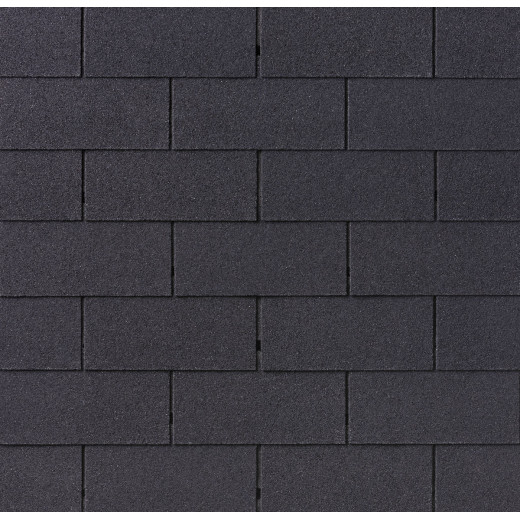 Shingles rectangulaires noir - paquets de 3m²