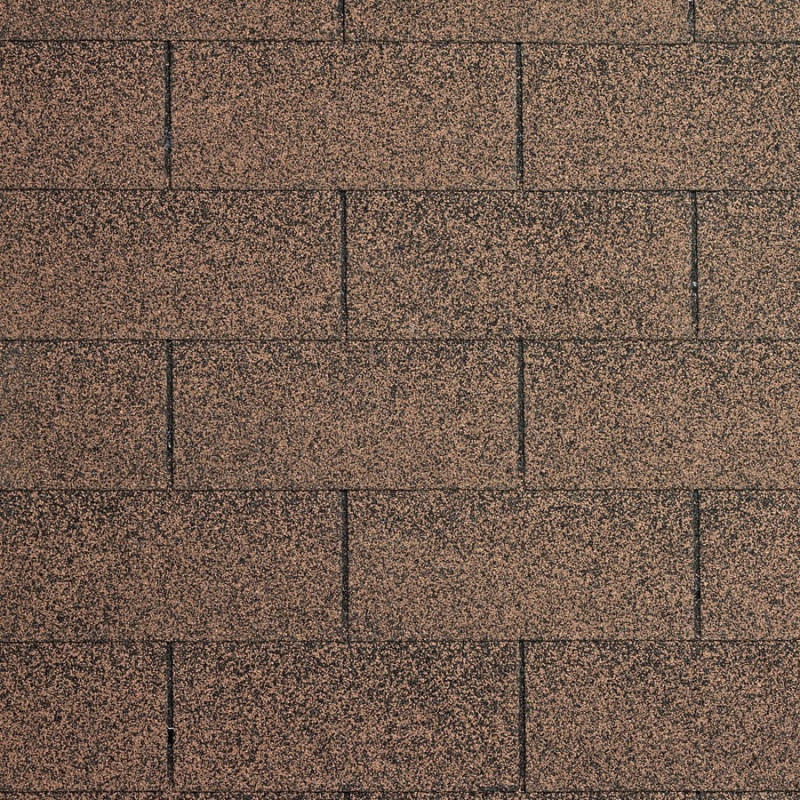Shingles rectangulaires bruns - paquets de 3m²