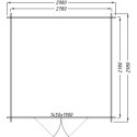 Abri de jardin 9m² PLUS en bois 40mm traité teinté marron Gardy Shelter