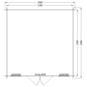 Abri de jardin 16m² PLUS en bois 40mm traité teinté marron Gardy Shelter