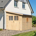 Abri de jardin adossé en bois certifié 6,23m² Bomlitz 3 - Karibu