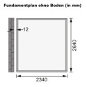 Abri de jardin adossé en bois certifié 6,23m² Bomlitz 3 - Karibu