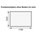 Petit abri de jardin en bois 2,22m² Merseburg 2 - Karibu