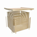 Abri de jardin en bois massif 5,18m² Merseburg 5 - Karibu